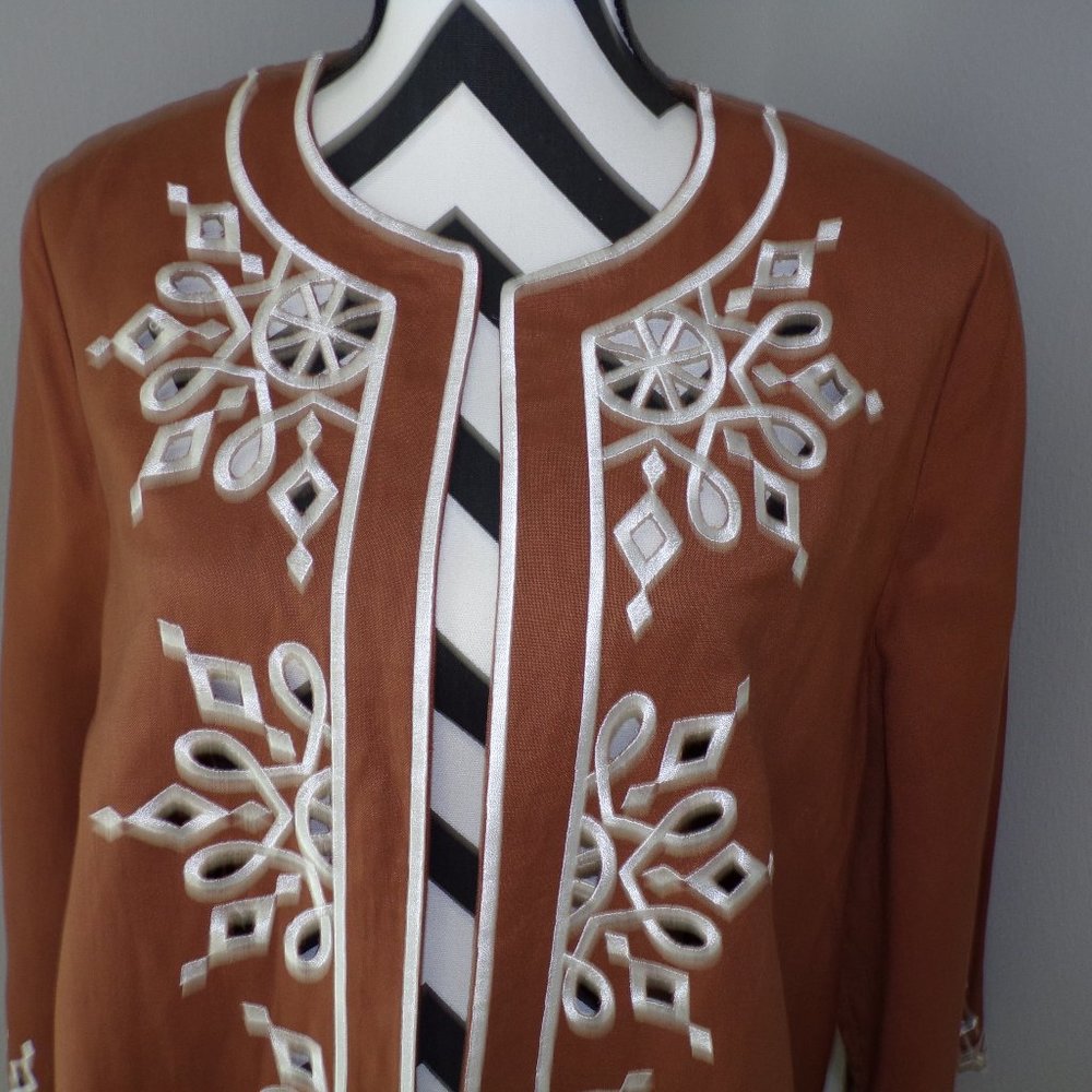 Bob Mackie Large Open Front Jacket - image 3